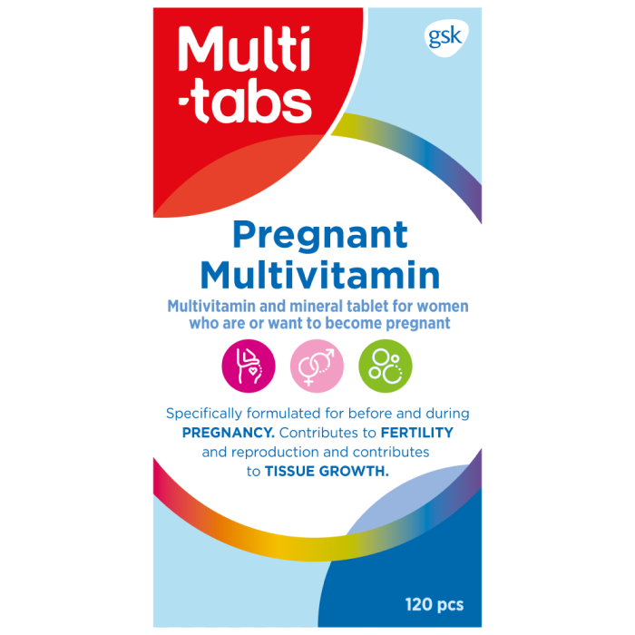 Multi-tabs Pregnant Multivitamin 120 tabl kuva 1