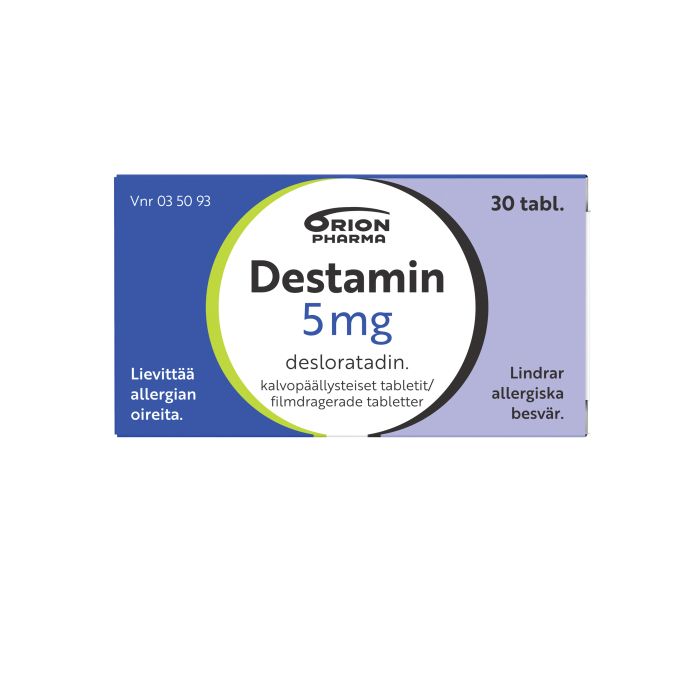 DESTAMIN tabletti, kalvopäällysteinen 5 mg 30 fol kuva 4