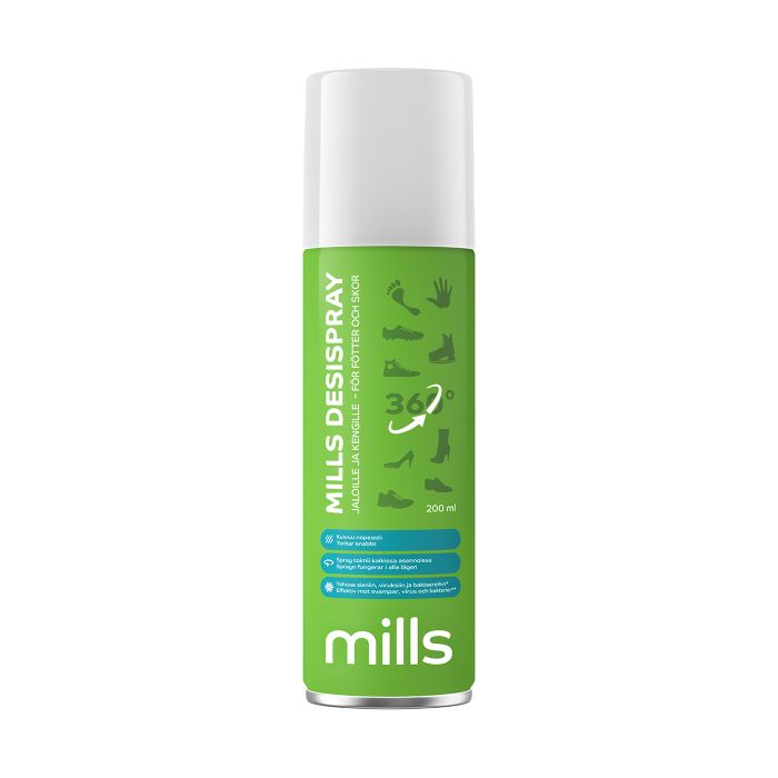 Mills Desispray jaloille ja kengille 200 ml