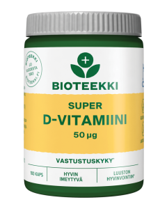 Super D-vitamiini 50 mikrog. 100 kaps