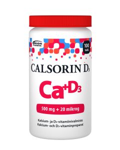 Calsorin 500 mg + D3 20 mikrog 100 tabl