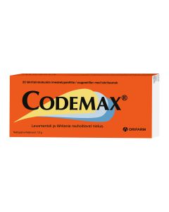 Codemax imeskeltävä pastilli 20 tabl
