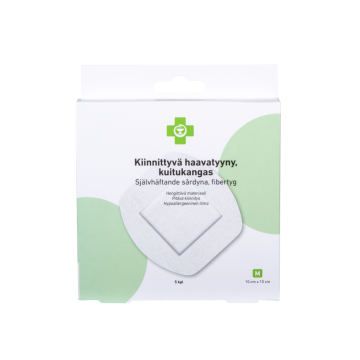 APTEEKKI Kiinnittyvä haavatyyny M 10 cm x 10 cm 5 kpl/rasia