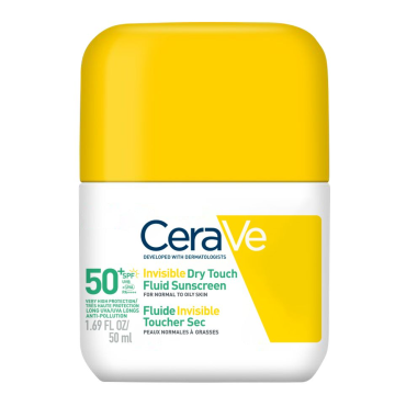 CeraVe Invisible Dry Touch Fluid SPF50+ aurinkosuojavoide kasvoille​ 50 ml