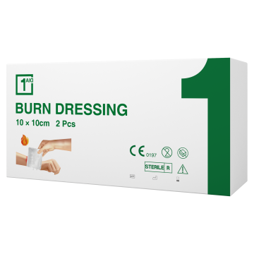 1Aid Burn Gel Palovammataitos 10x10 cm 2 kpl