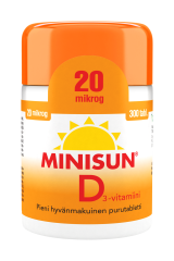 Minisun D-vitamiini 20 mikrog 300 purutabl