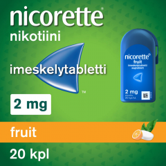 NICORETTE FRUIT 2 mg imeskelytabl 20 kpl
