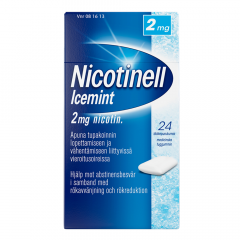 NICOTINELL ICEMINT 2 mg lääkepurukumi 24 fol