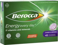 BEROCCA ENERGY CASSIS&BERRIES PORETABLETTI 45 kpl